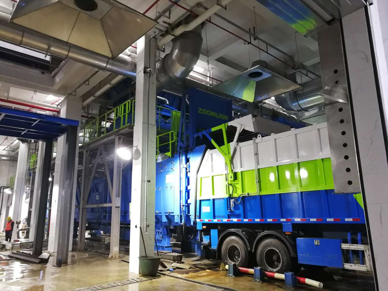 China's First Ultra-large Wet Garbage Transfer Station